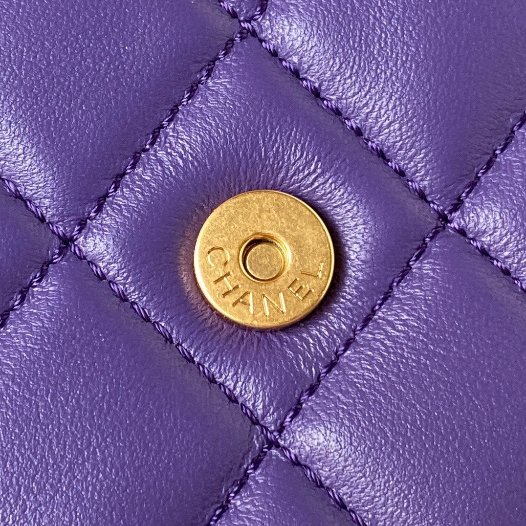 Lambskin Quilted Shoulder Bag