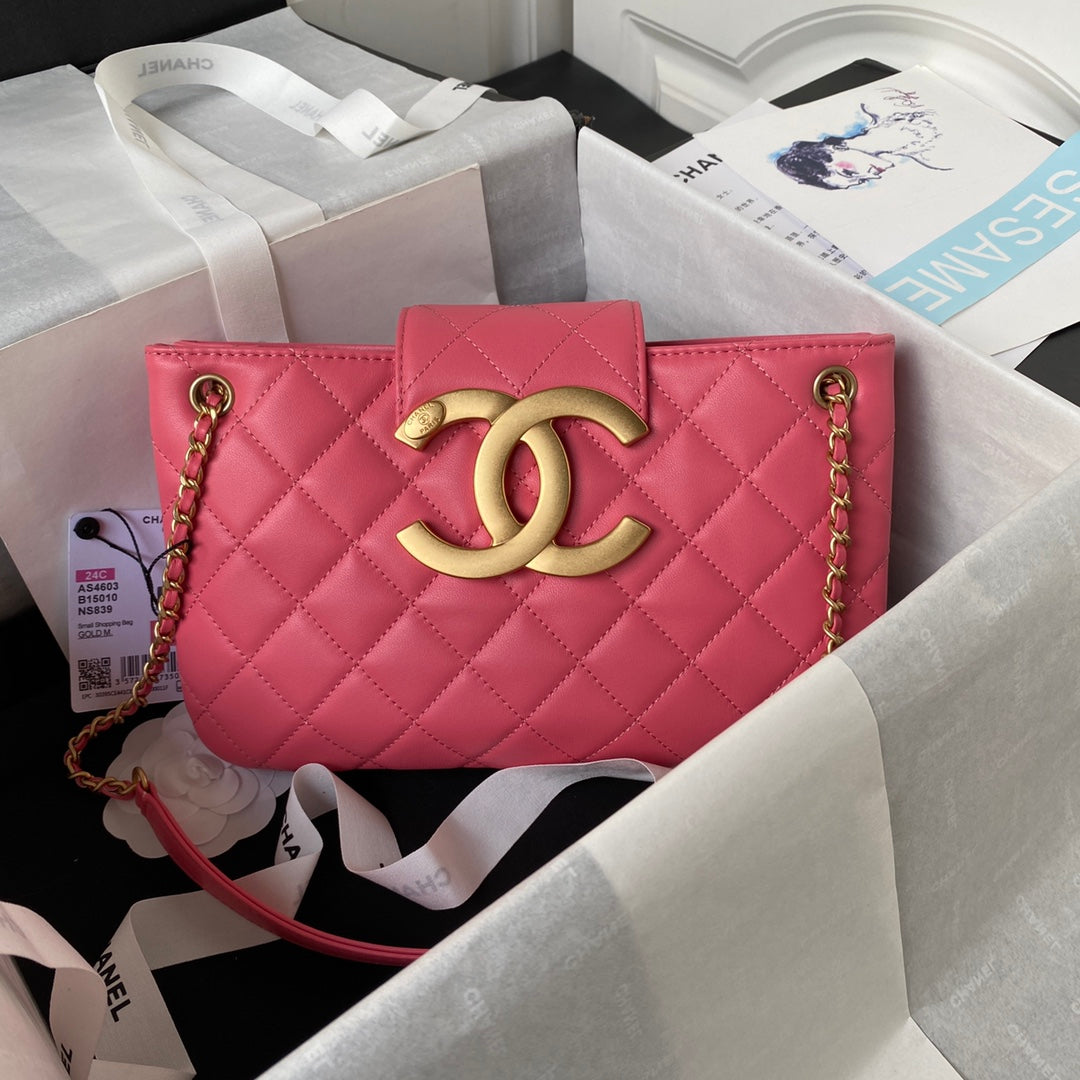 Lambskin Quilted Shoulder Bag