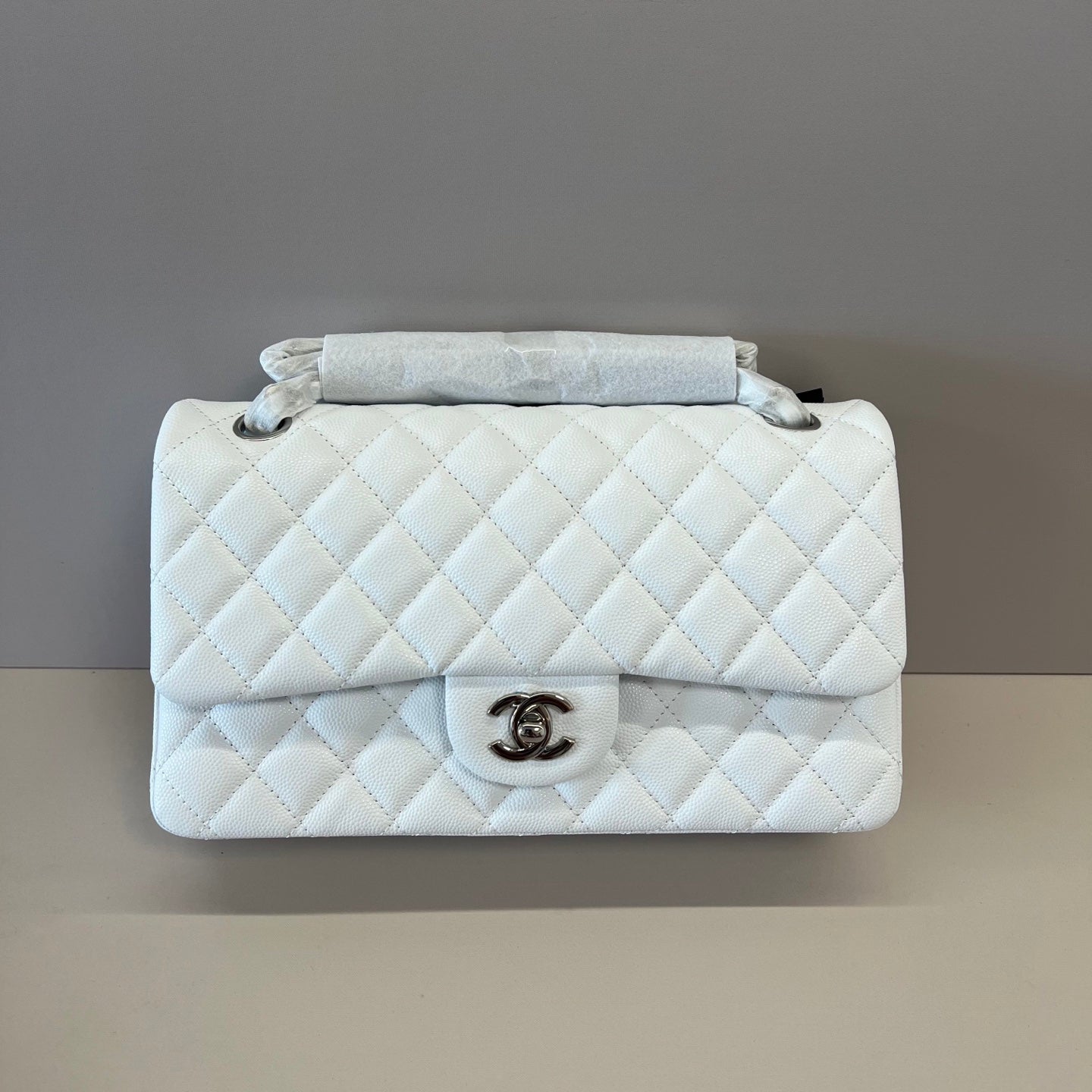 Caviar Leather Classic Double Flap Bag