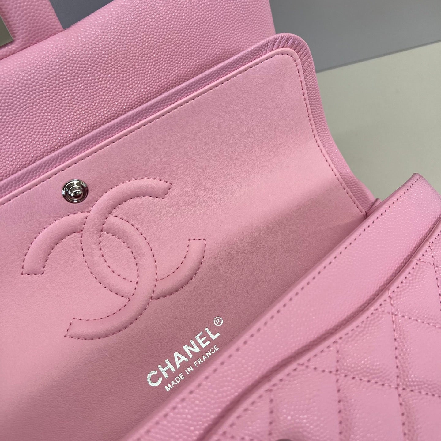 Caviar Leather Classic Double Flap Bag