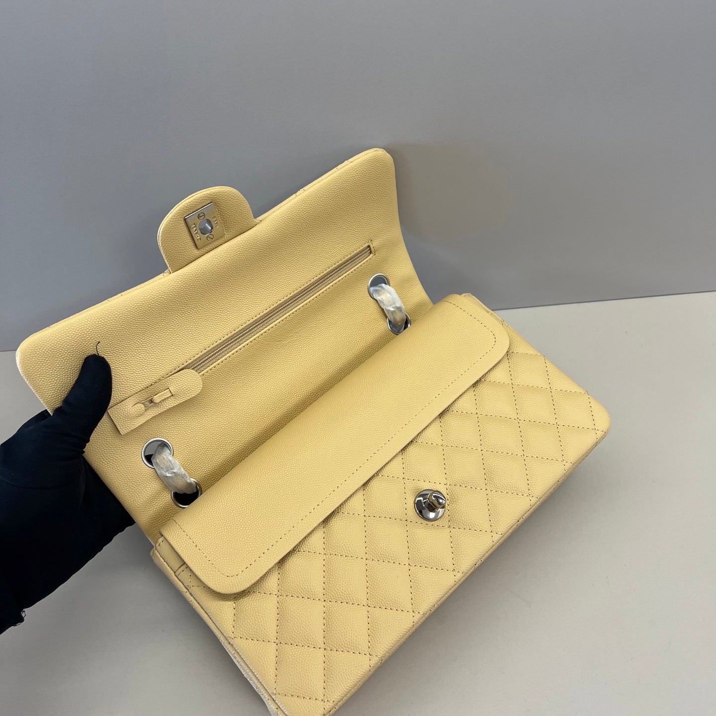 Caviar Leather Classic Double Flap Bag