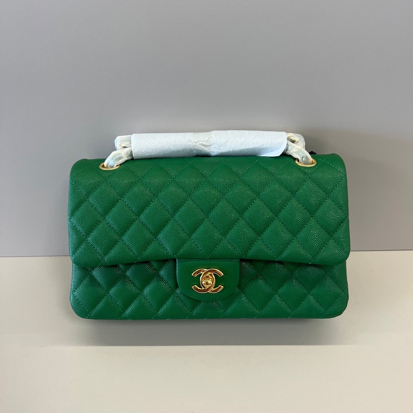 Caviar Leather Classic Double Flap Bag