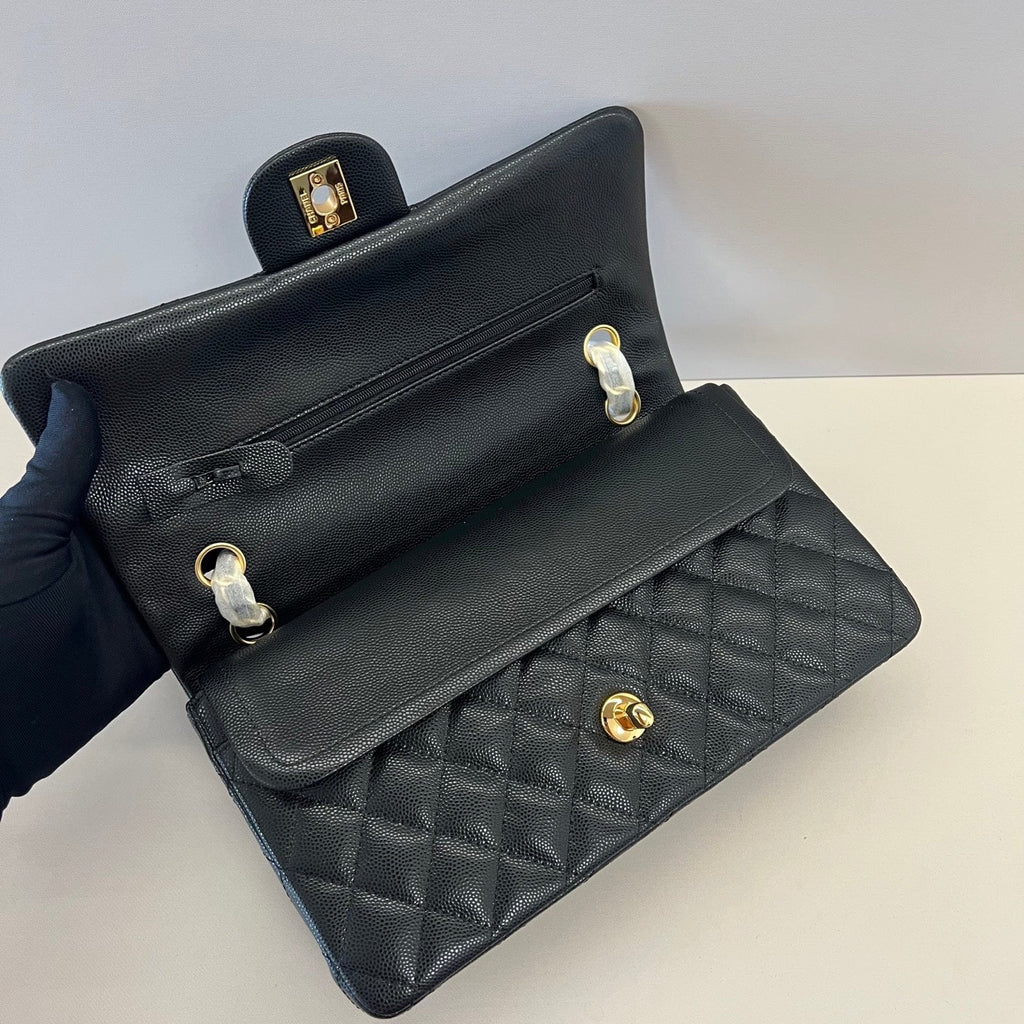 Caviar Leather Classic Double Flap Bag