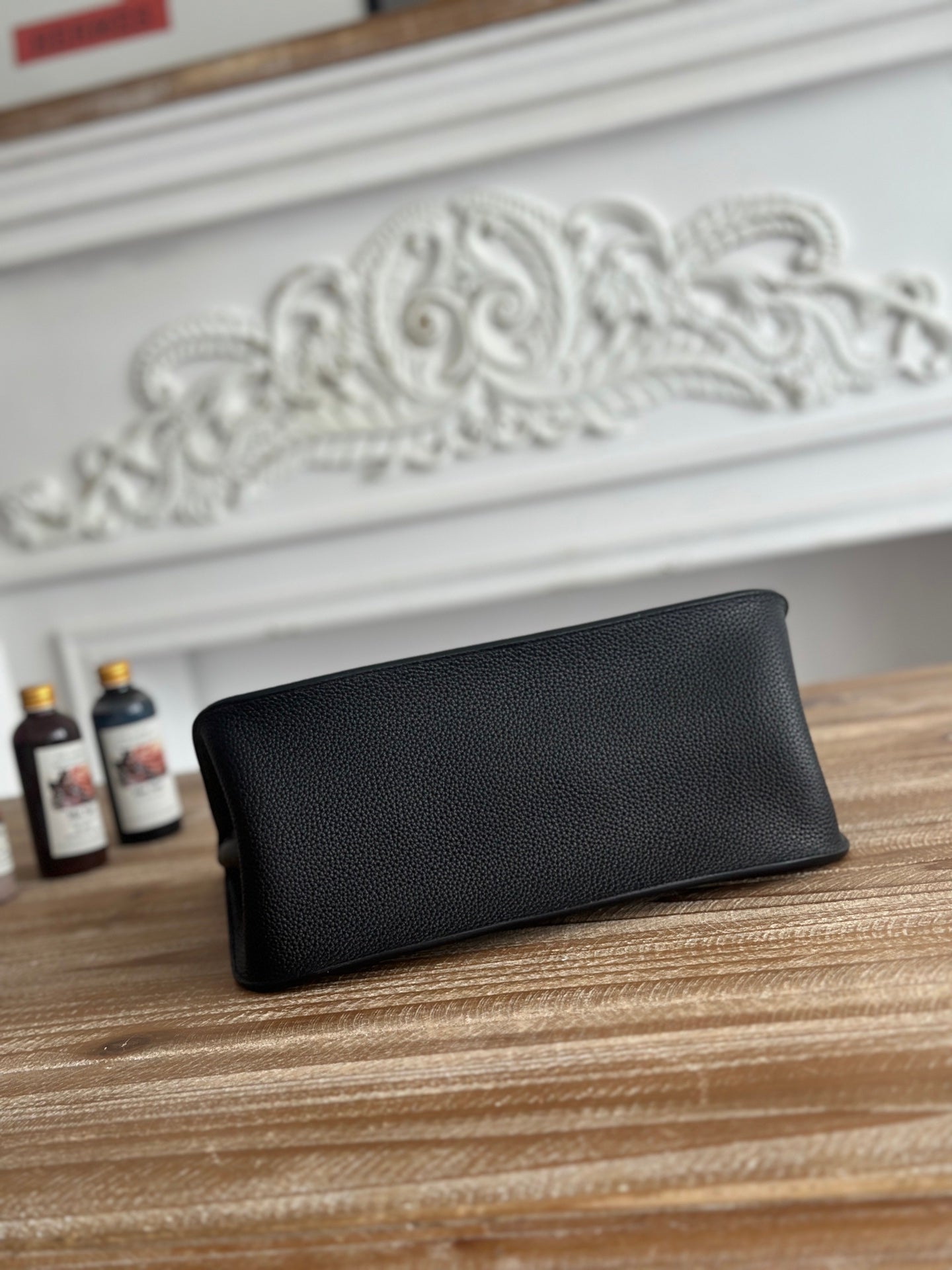 Black Jypsiere 28cm – Togo Leather, Silver Hardware