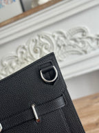 Black Jypsiere 28cm – Togo Leather, Silver Hardware