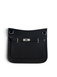 Black Jypsiere 28cm – Togo Leather, Silver Hardware