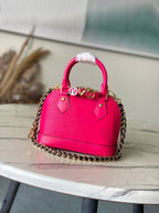 Alma Mini Patent Leather with Chain Strap