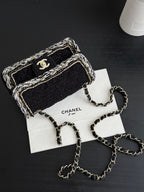 25 Tweed Flap Shoulder Bag