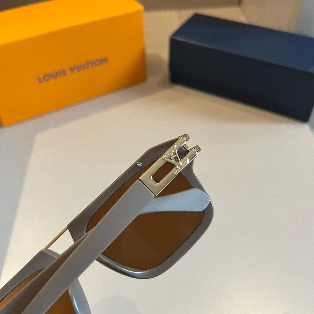 Metal Accented Square Sunglasses
