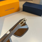 Metal Accented Square Sunglasses