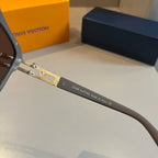 Metal Accented Square Sunglasses