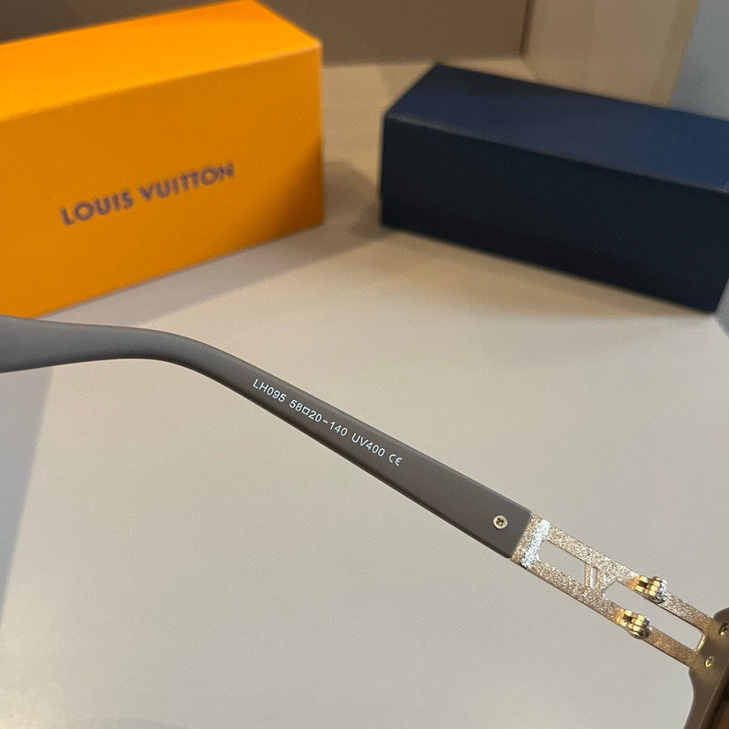 Metal Accented Square Sunglasses