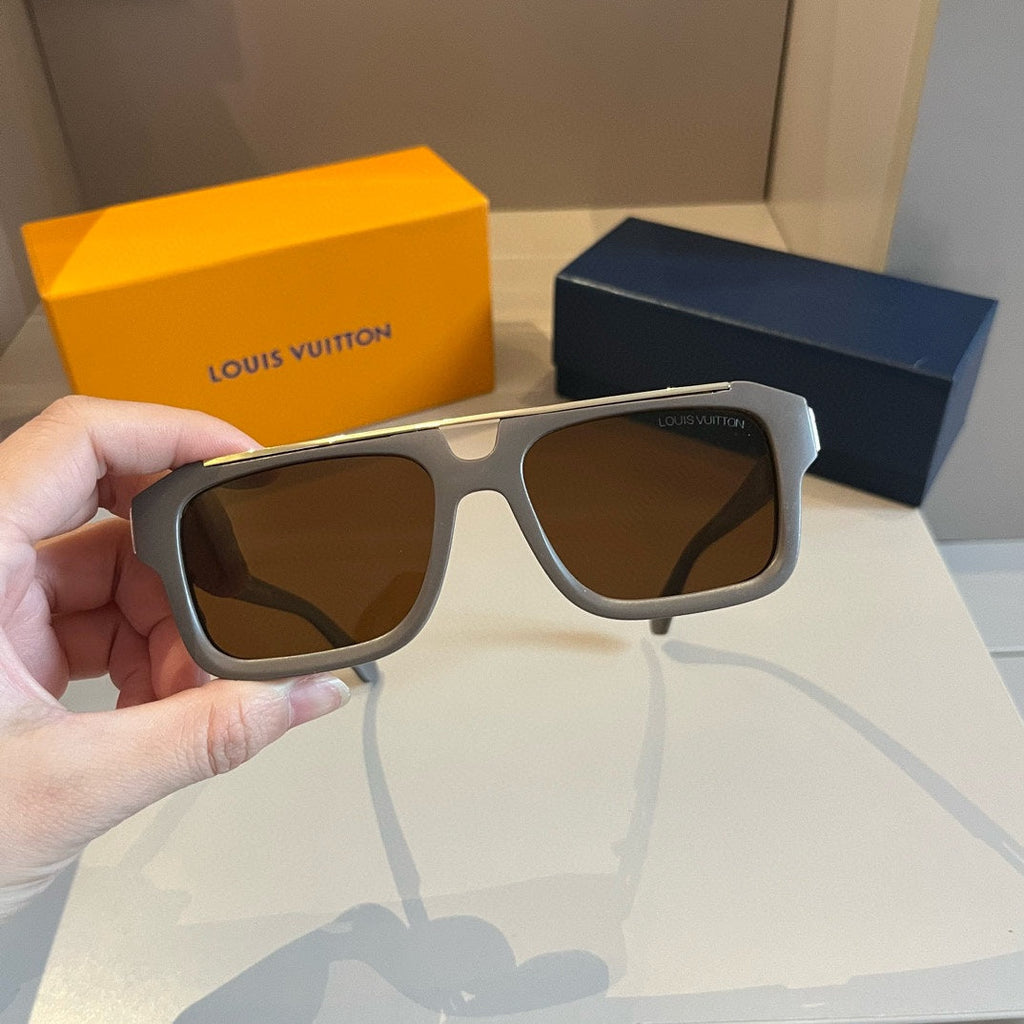 Metal Accented Square Sunglasses