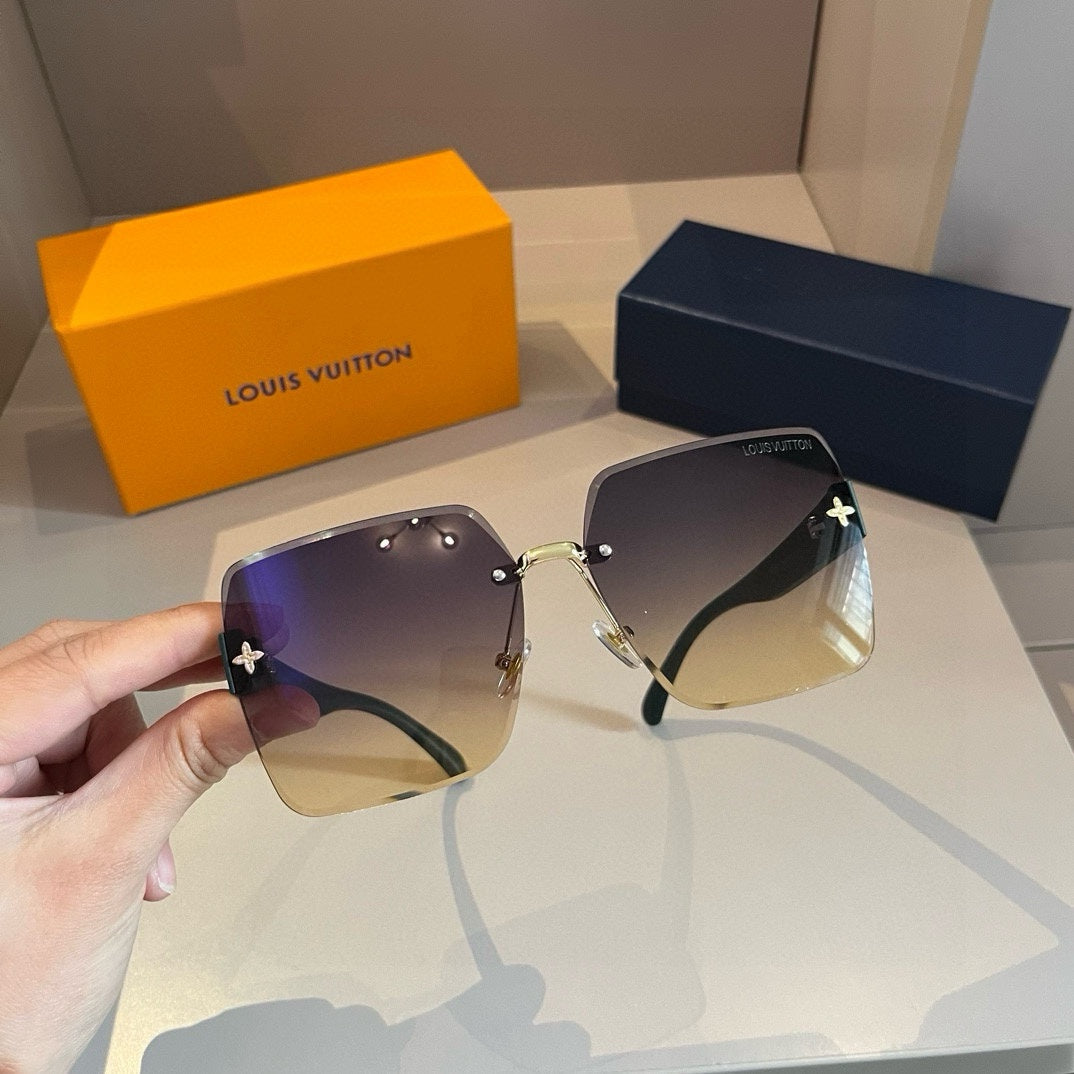 Futuristic Shield Monogram Sunglasses