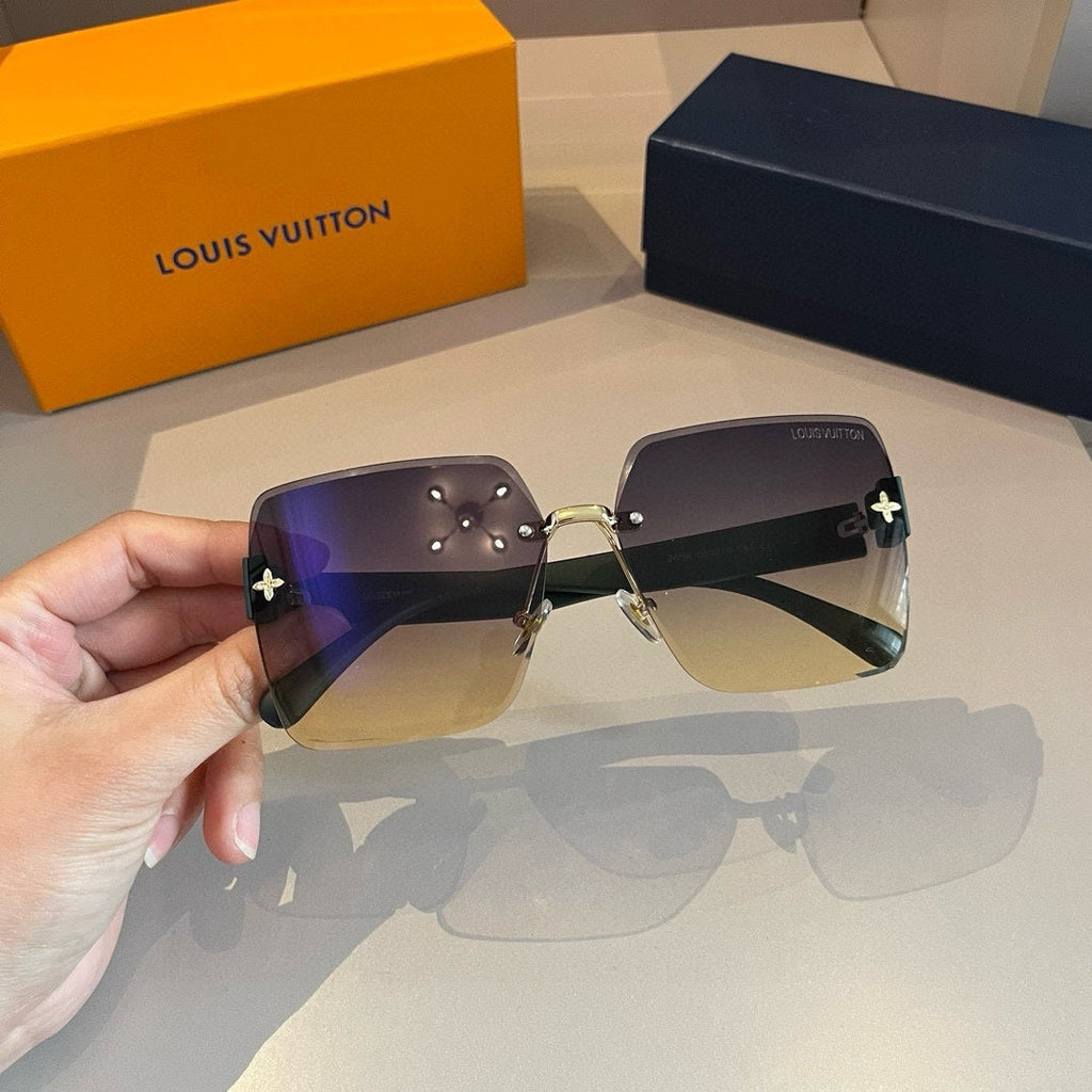Futuristic Shield Monogram Sunglasses
