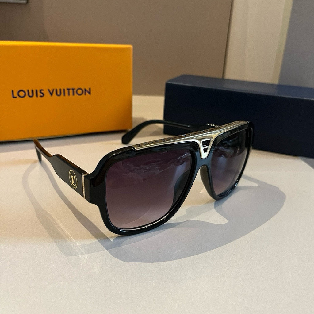Sport Luxe Black Shield Sunglasses