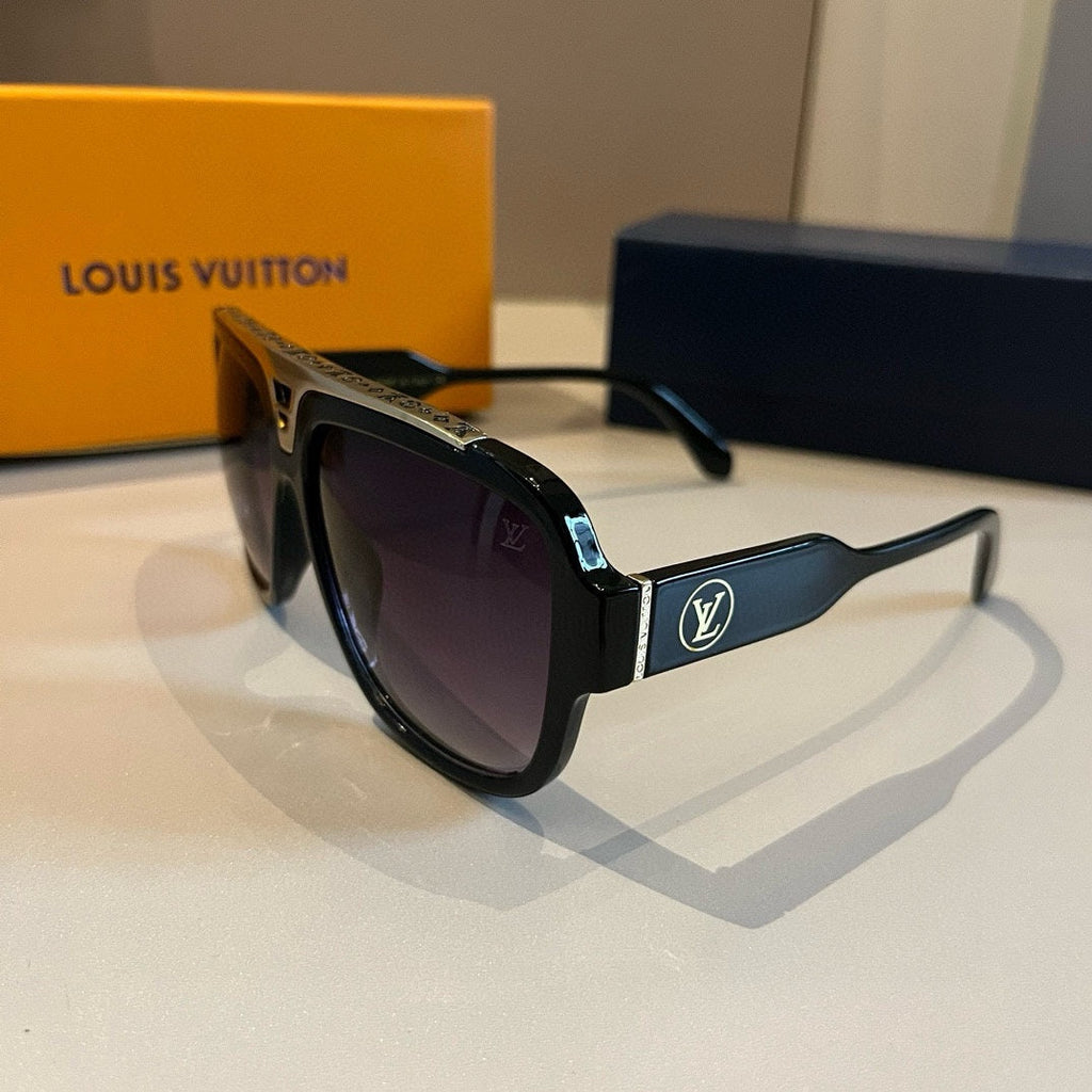 Sport Luxe Black Shield Sunglasses