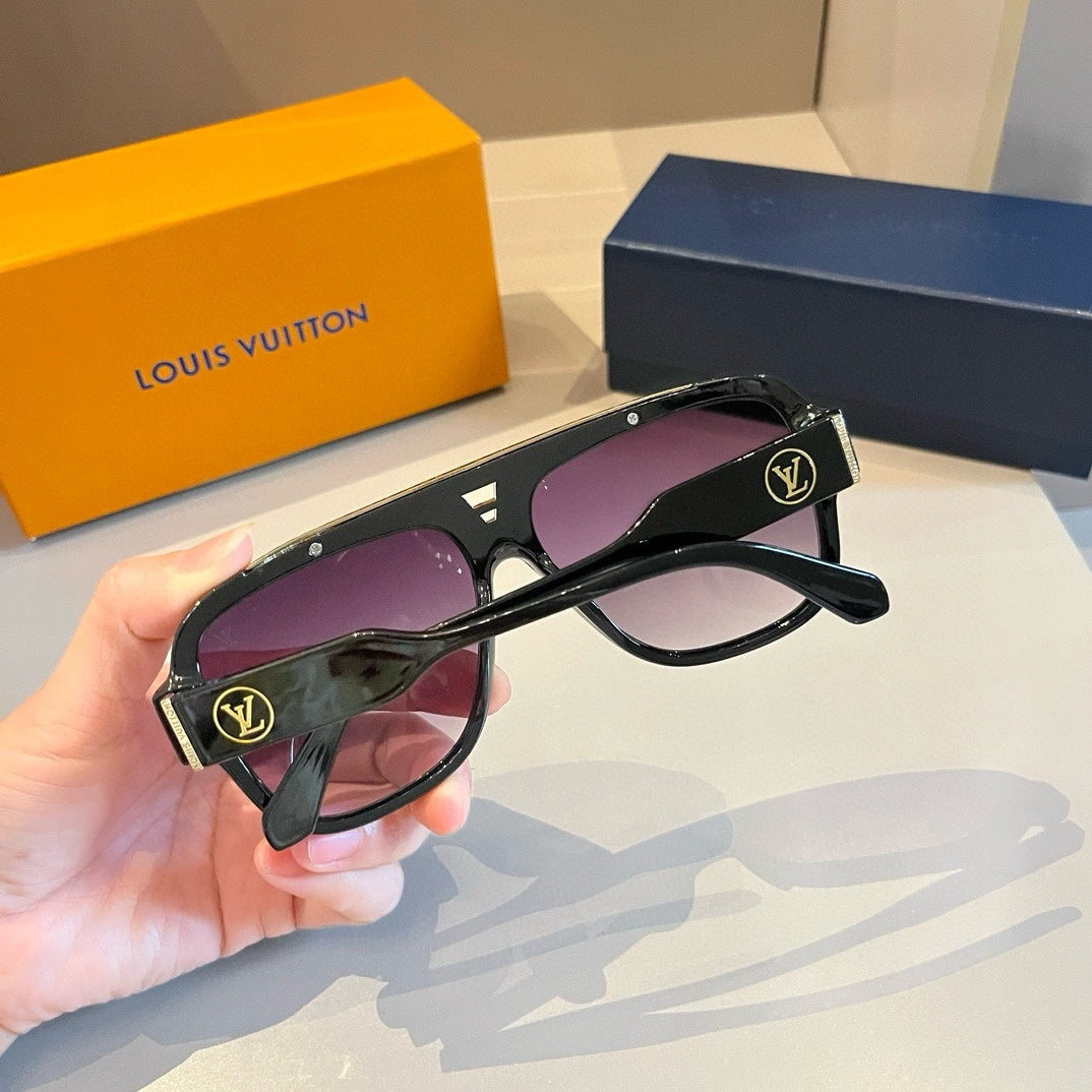 Sport Luxe Black Shield Sunglasses