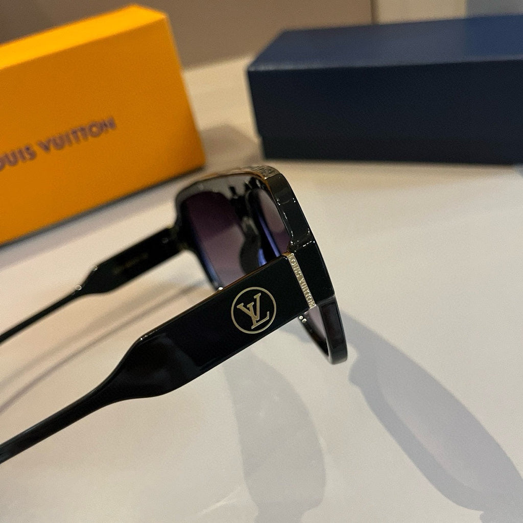 Sport Luxe Black Shield Sunglasses