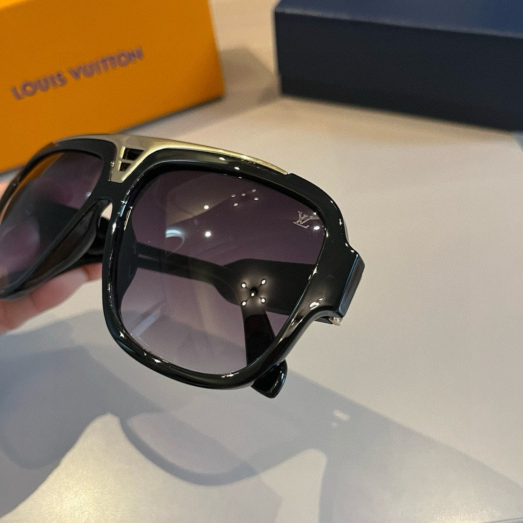 Sport Luxe Black Shield Sunglasses