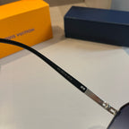 Silver Frame Gradient Aviator Sunglasses