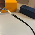 Silver Frame Gradient Aviator Sunglasses