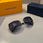 Frameless Monogram Metal Sunglasses