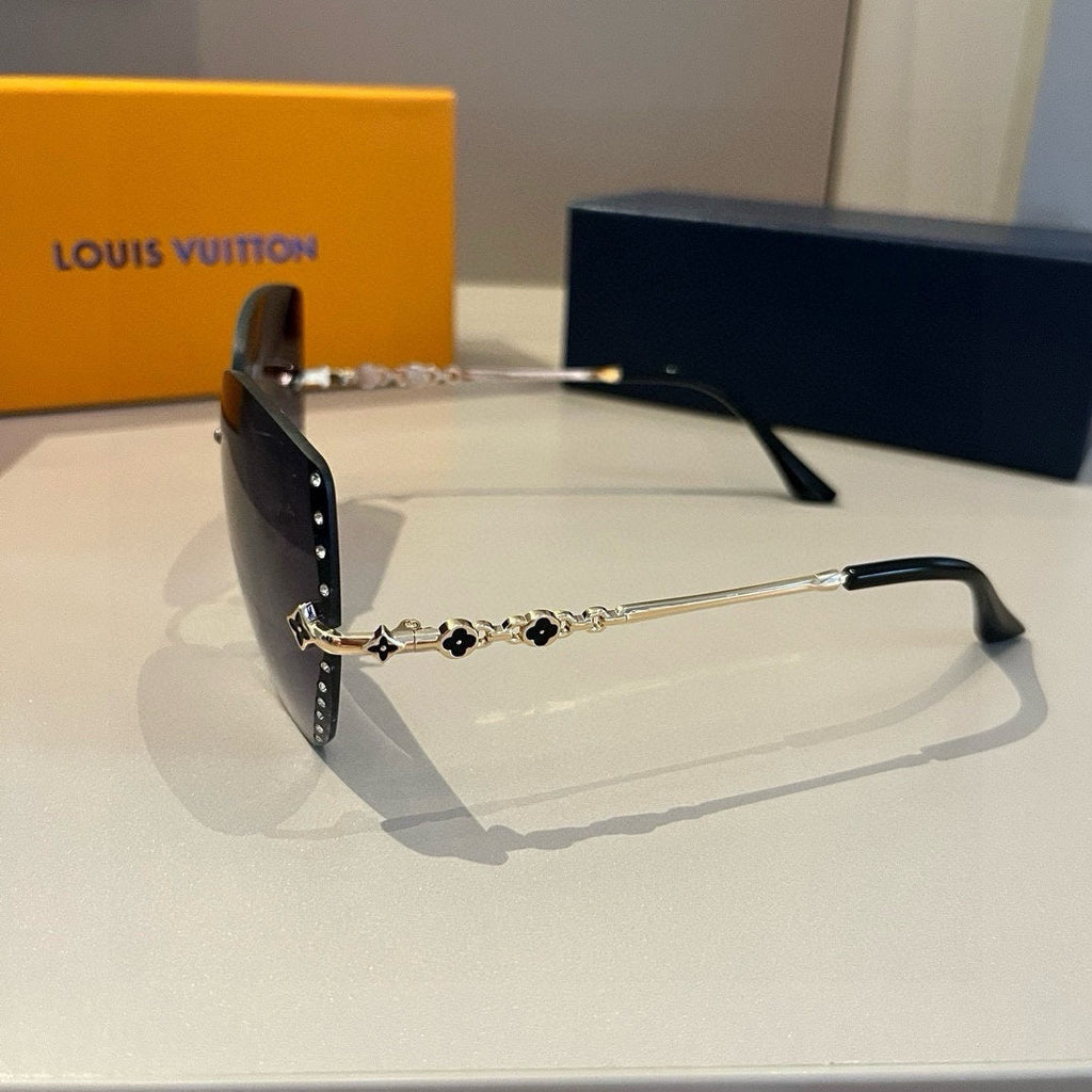 Frameless Monogram Metal Sunglasses