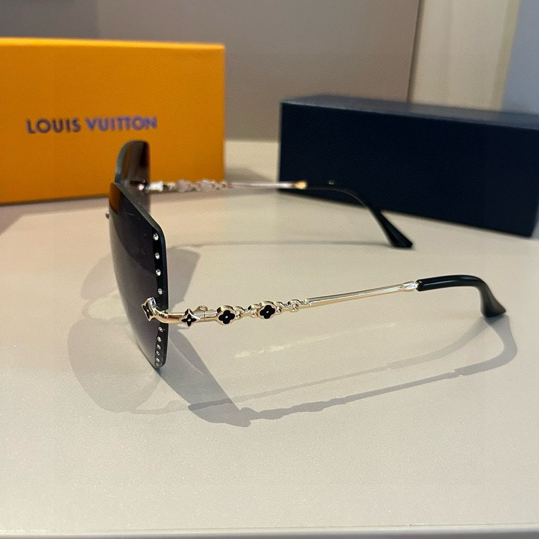 Frameless Monogram Metal Sunglasses