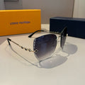 Frameless Monogram Metal Sunglasses
