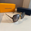 Tortoise Frame Gold Accent Sunglasses