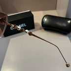 Gold Frame Square Sunglasses