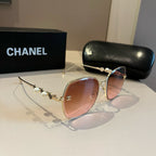 Gold Frame Square Sunglasses