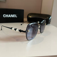 Gold Frame Square Sunglasses