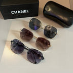 Gold Frame Square Sunglasses