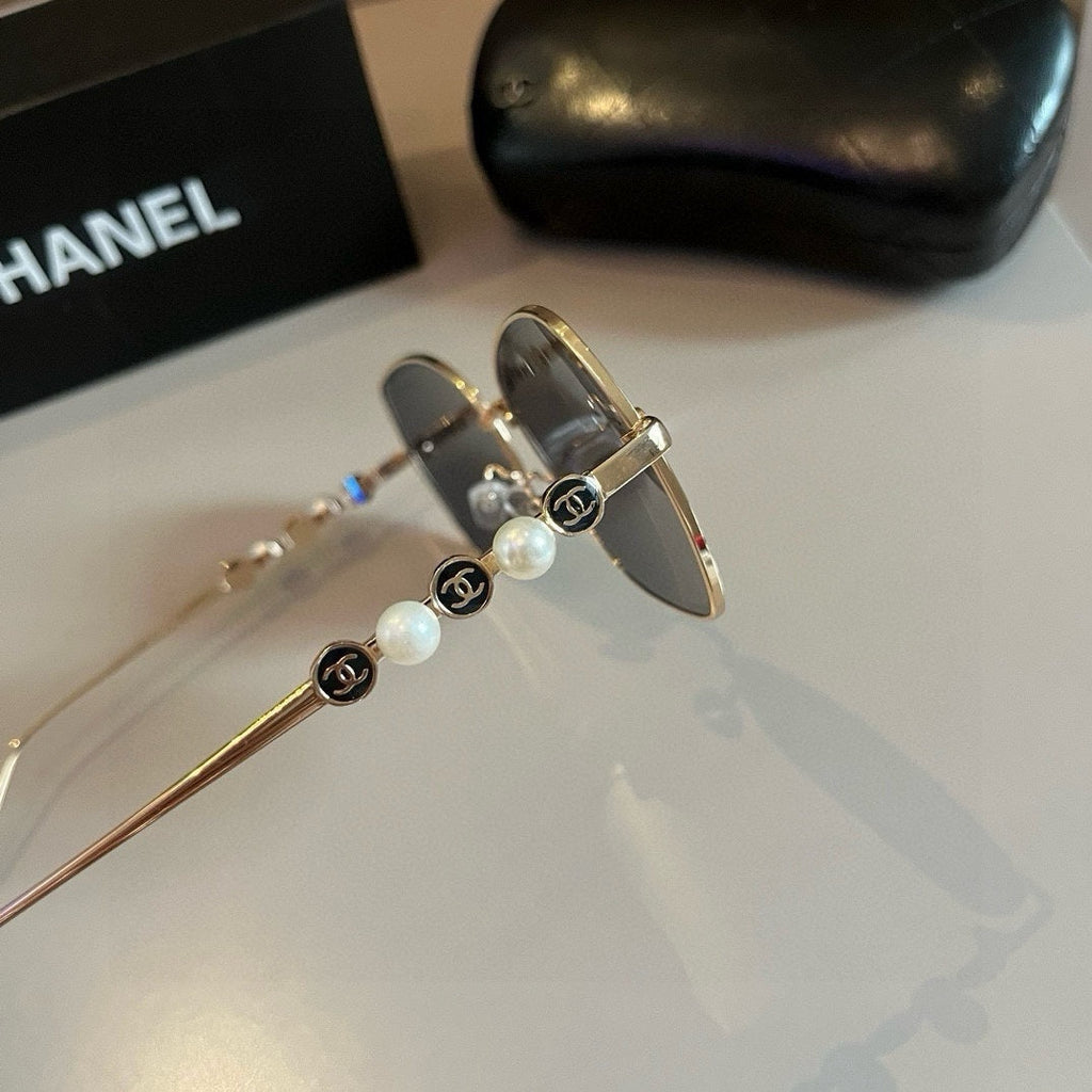 Gold Frame Square Sunglasses
