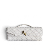 Andiamo Woven Leather Clutch Bag