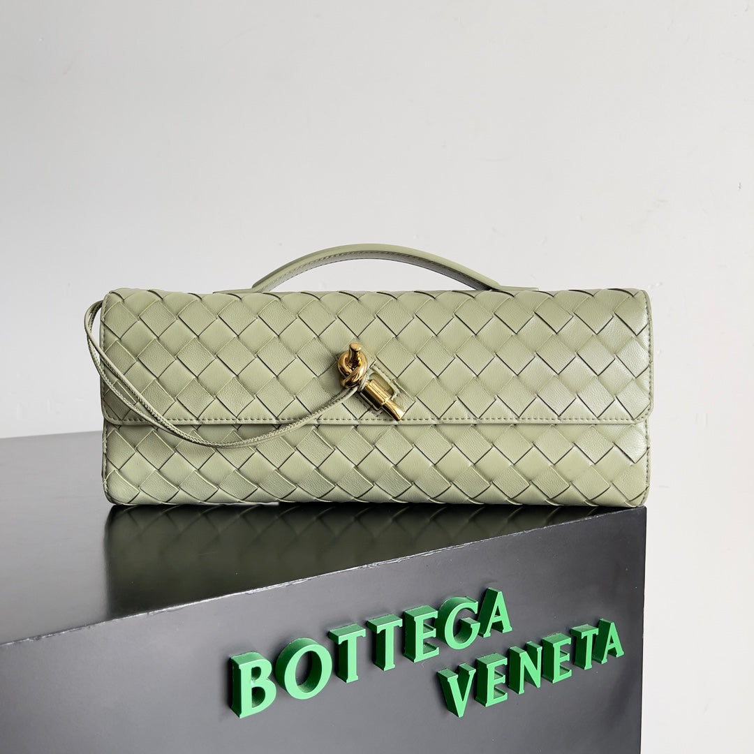 Andiamo Woven Leather Clutch Bag