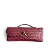 Andiamo Woven Leather Clutch Bag