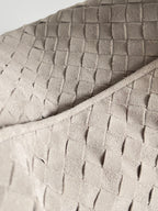 Woven Leather Oversized Hobo Shoulder Bag