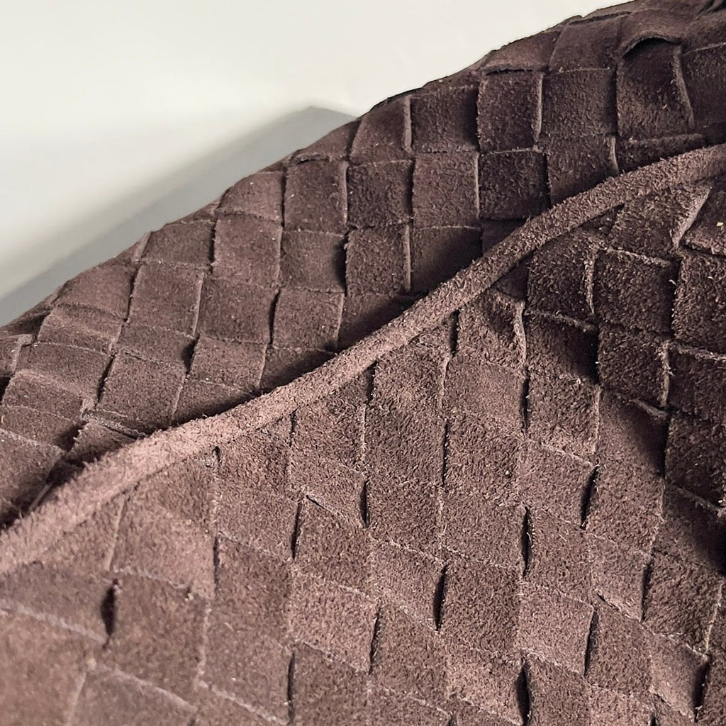 Woven Leather Medium Hobo Shoulder Bag