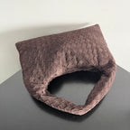 Woven Leather Medium Hobo Shoulder Bag