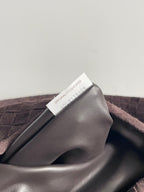 Woven Leather Oversized Hobo Shoulder Bag