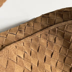 Woven Leather Medium Hobo Shoulder Bag