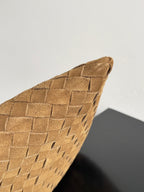 Woven Leather Oversized Hobo Shoulder Bag