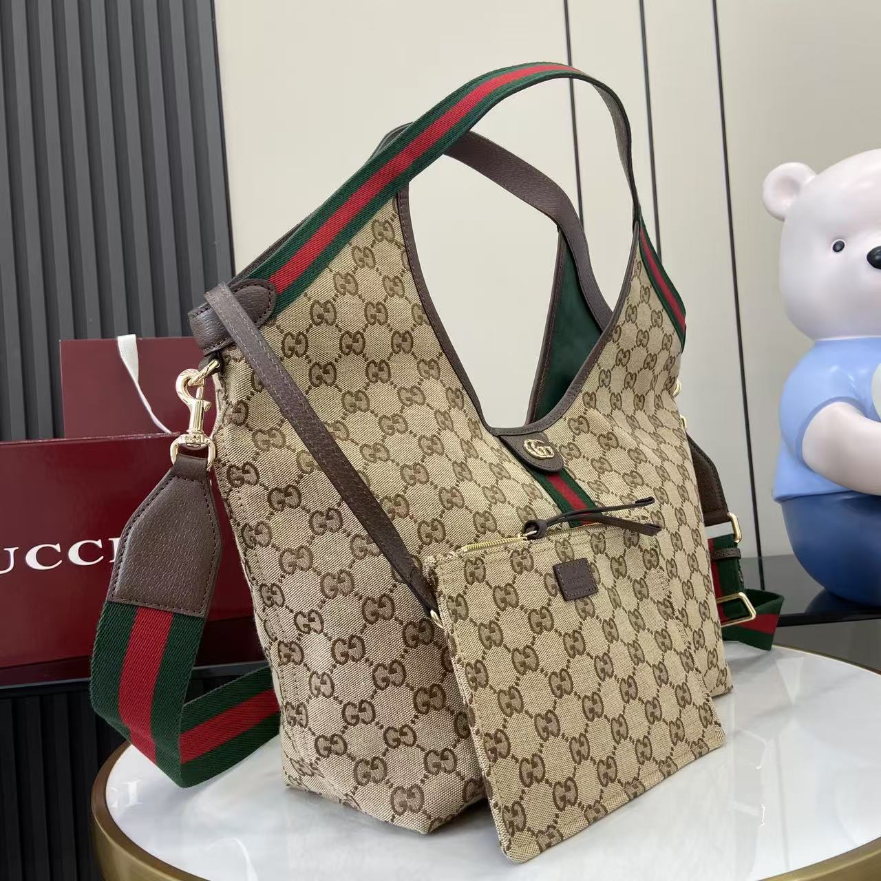 Giglio GG Supreme Tote Bag with Pouch