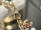 Pearl Chain Logo Necklace