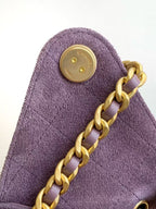 25 Medium Suede Bucket Bag