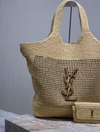 Icare Raffia Large Tote Bag