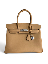 Birkin Togo Leather – Biscuit with Palladium Hardware